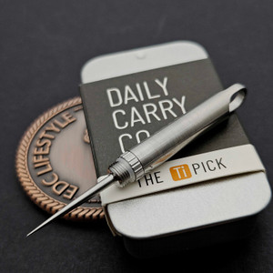 Daily Carry Co TiPick Polished Titanium  by EDC Lifestyle