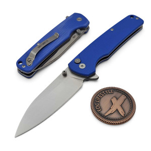 Daily Carry Co Gauntlet D Blue 3.78" S/E  by EDC Lifestyle