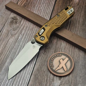 Microtech MSI Mini Tan Frag Aluminum Stonewash 210M-10FRTA - Preowned