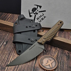 RMJ Tactical Unmei 4" Magnacut Tungsten Hyena Brown - Preowned