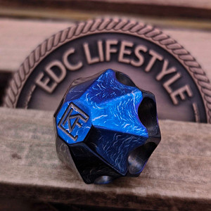 Custom Knife Factory CKF KAZ Bead Blurple Titanium