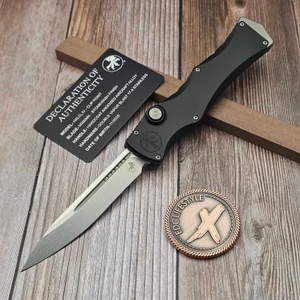 Microtech Halo IV Stonewash Clip Point Marfione Select 1150-10MS1 - Preowned