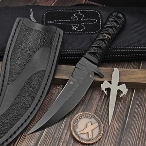 Marfione Custom/Borka Blades SBK Assassin DLC Stonewash Leather Tsuka Wrap Stingray Inlay - Preowned