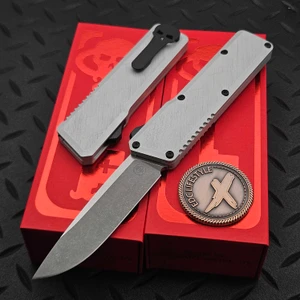 Chaves Knives Clearcoat XH Petrified Dissident OTF 3.7" D/P Two-Tone Stonewash by EDC Lifestyle