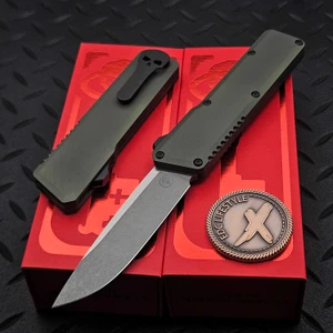 Chaves Knives OD Green XH Petrified Dissident OTF 3.7" D/P Two-Tone Stonewash by EDC Lifestyle