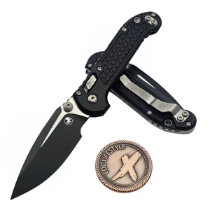 Microtech LUDT Ram-Lok Black Frag 3.40" Clip Point 1135RL-1FR by EDC Lifestyle