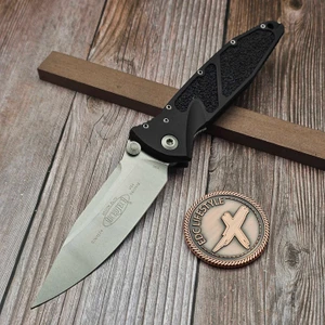 Microtech Black Socom Elite Manual S/E Stonewash 160-10 S/N 1574 - Preowned