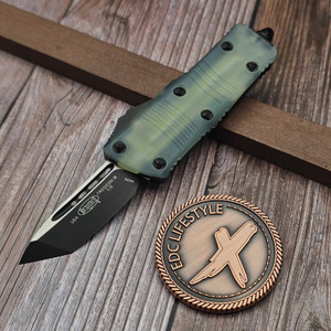 Microtech Jade G-10 Troodon Mini T/E 240-1GTJGS S/N 062 - Preowned