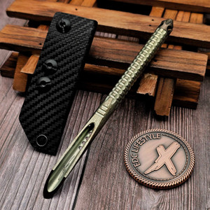 Microtech TAC-P Mini Antique Gold Titanium Kydex Sheath 112M-MS5 by EDC Lifestyle