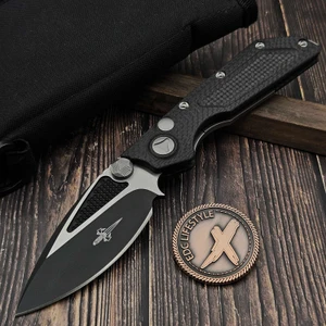Marfione Titanium DOC Double Action Hand Ground Tone-Tone Black Ceramic Coating 30K Carbon Fiber - Preowned