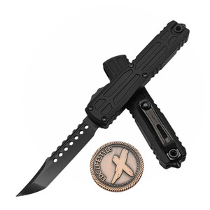 Microtech Ultratech EX Gen III ZBP Shadow Hellhound T/E DLC 1119EX-1DLCTSH by EDC Lifestyle