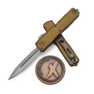 Microtech UTX-70 Gen IV Tan 2.5" D/E Stonewash 11474-10TA by EDC Lifestyle