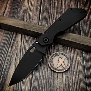 Strider SMF Titanium PVD Stealth with  4" Spearpoint blade on EDC Lifestyle.