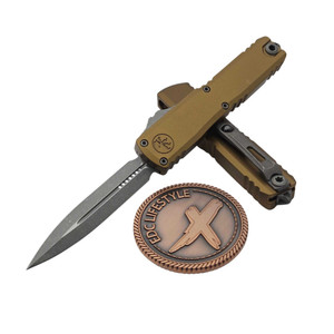 Microtech UTX-70 Tan 2.5" D/E Apocalyptic 11474-10APTA by EDC Lifestyle