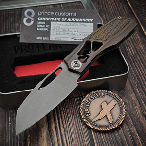 Prince Customs Protean Skelly Frag 2.92" Wharncliffe S/N 1065
