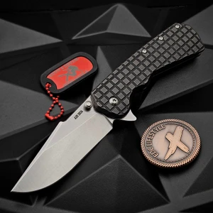 Attn 2 Detail Delta Gen 4 Frag Blackened Ti 3.5" Harpoon Rising Grind A2D by EDC Lifestyle