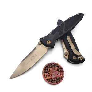 Microtech Socom Elite Manual Black 4" S/E Bronze 160-13 Single Edge on EDC Lifestyle