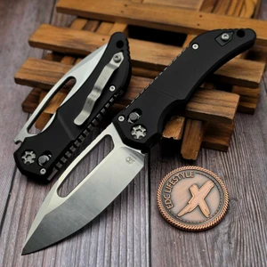 Heretic Koschei Manual Crossbar Lock Black 3.5" S/E Stonewash H061-2A by EDC Lifestyle