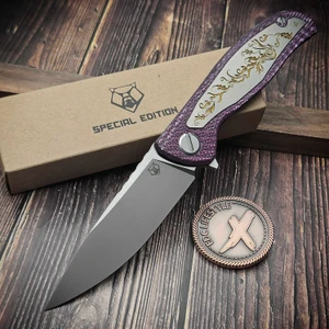 Shirogorov CRK Chris Reeve Hati CCG Magnacut Alutex Purple - Preowned