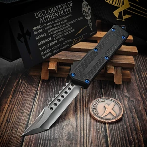 Marfione Custom/Sean Marfione Scarab II Gen III Hellhound T/E Mirror Polish Carbon Fiber Inlays Blue Ti HW