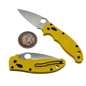 Spyderco Manix 2 Salt Lightweight Yellow 3.37" Magnacut FRN C101PYL2 by EDC Lifestyle