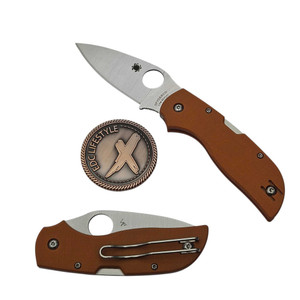 Spyderco Chaparral Burnt Orange G10 2.8" S/E CPM REX C152GPBOR by EDC Lifestyle