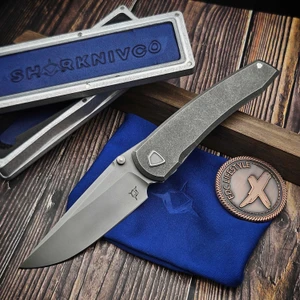 Sharknivco PJ Waka Titanium RWL34 Blade - Preowned