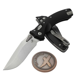 Microtech Amphibian Mini Ram-Lok Black Aluminum Fluted 3.25" S/E Stonewash 137MRL-10FL by EDC Lifestyle