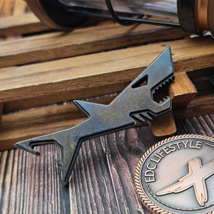 HiTex Gear Titanium Shark Bottle Opener S2