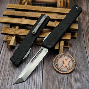 Heretic NYX V2 Black 3.62" Tanto Edge Stonewash Magnacut H015-2A Proof Run