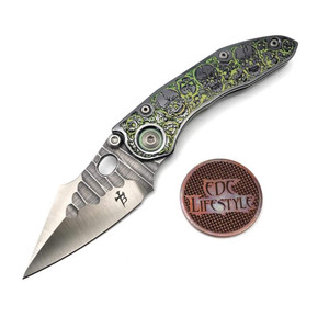 Borka Blades チタニウム チタン ロゴ コイン パッチ シルバー 銀 Borka Blades チタニウム チタン ロゴ コイン パッチ シルバー