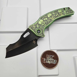 Borka Blades/Ti2 Design Skulls Green Ano Shylock DLC Blade - Preowned