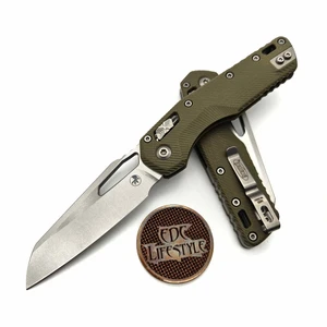 Microtech MSI Ram-Lok OD Green Fluted G-10 3.85" S/E Stonewash 210-10FLGTOD By Edc Lifestyle