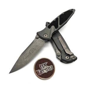 Microtech Socom Elite Manual Natural Clear 4" S/E Apocalyptic 160-10APNC Single Edge on EDC Lifestyle
