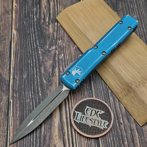 Microtech Ultratech 122-10DTQ Distressed Turquoise Double Edge Apocalyptic