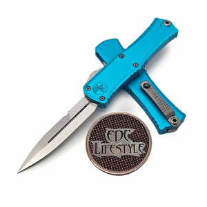 Microtech Hera II Mini Turquoise 2.90" Bayonet Satin 1701M-4TQ  By Edc Lifestyle