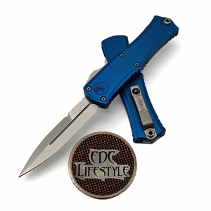 Microtech Hera II Mini Blue 2.90" Bayonet Stonewash 1701M-10BL By Edc Lifestyle
