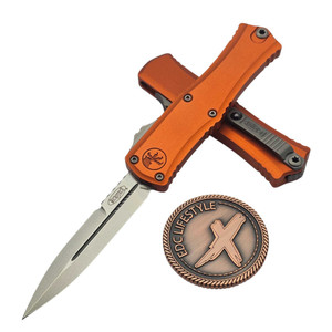 Microtech Hera II Mini Orange 2.90" Bayonet Stonewash 1701M-10OR by EDC Lifestyle