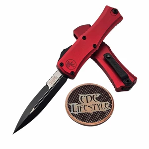 Microtech Hera II Mini Red 2.90" Bayonet Black 1701M-1RD By Edc Lifestyle