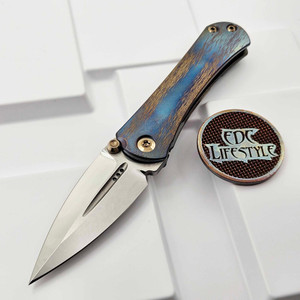 Borka Blades チタニウム チタン ロゴ コイン パッチ シルバー 銀