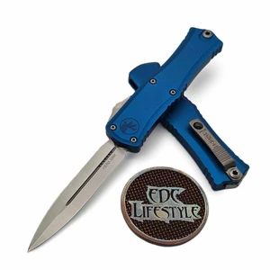 Microtech Hera II Mini Blue 2.90" D/E Stonewash 1702M-10BL By Edc Lifestyle