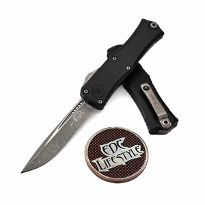 Microtech Hera II Mini Black 2.90" Recurve Apocalyptic 1705M-10AP By Edc Lifestyle