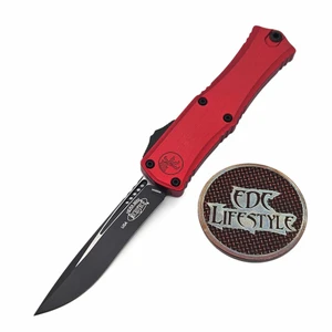 Microtech Hera II Mini Red 2.90" Recurve Black 1705M-1RD By Edc Lifestyle