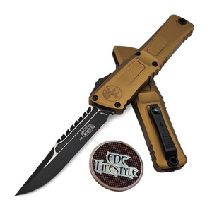 Microtech Tan Combat Troodon Interceptor Gen 3 Black Standard  1217-1TAS