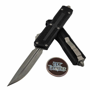 Microtech Scarab II Gen III Black D/E-S Apocalyptic 1180-10AP