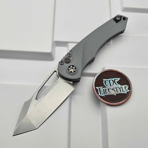 Heretic Mini Pariah Manual 3.36" Magnacut Tanto Stonewash Standard Gray H053-2A-GRY