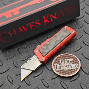 Chaves Handy Utility Blade CHUB Automatic OTF Deadpool 1" Utility Blade
