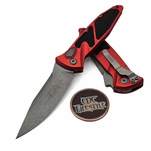 Microtech Socom Elite Auto Red 4" S/E Apocalyptic 160A-10APRD Single Edge on EDC Lifestyle