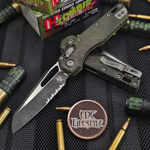 Microtech MSI Ram-Lok Outbreak Fluted Aluminum 3.85" S/E Partial Serrated 210-2FLOBS By Edc Lifestyle