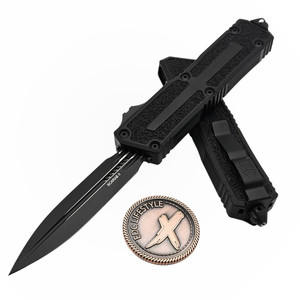 Microtech Scarab II Gen III 1280-1T Tactical Double Edge Black Standard